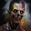 Realistic And Hyper-detailed Zombie Makeup: An Epic Portraiture Palette