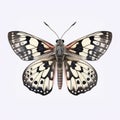 Realistic Hyperrealism: Grizzled Skipper Butterfly With Spotty Wings