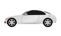 Realistic icon of gray car. Vector illustration eps 10 Royalty Free Stock Photo