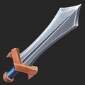 Realistic icon sword