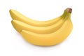 Realistic illustration of bunch of bananas Royalty Free Stock Photo