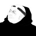 Realistic illustration of the Catholic philosopher, Saint Thomas Aquinas