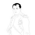 Realistic illustration about the French emperor Napoleon Bonaparte