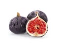 Realistic illustration of fresh fig fruits
