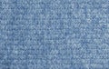 Realistic illustration of a grey-blue knitted carpet close-up. Textile texture on a gray-blue background. Detailed warm yarn