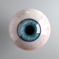 Realistic illustration icon 3d round image blue green azure eye ball. transparent on background Royalty Free Stock Photo