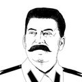 Realistic illustration of Soviet leader Iosif Stalin