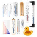Realistic Indoor Thermometers Set