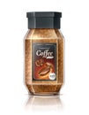 Vector realistic instant granulated coffee jar ad