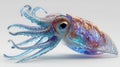 A realistic, intricately designed model of a cuttlefish showcases its anatomy with Royalty Free Stock Photo
