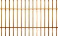 Realistic Jail bars golden, prison background iron interior. Yellow cells old. Banner vector detailed illustration metal lattice.