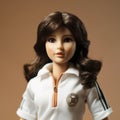 Realistic Jennifer Doll In White Soccer Uniform - Limited Edition