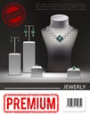 Realistic Jewelry Promotional Poster