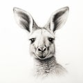 Realistic Kangaroo Drawing By Christine Taylor - Detailed Character Illustration