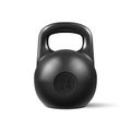 Realistic kettlebell isolated on white background.