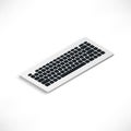 Realistic keyboard Isometric