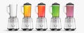 Realistic Kitchen Blenders Set