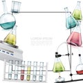 Realistic Laboratory Elements Template