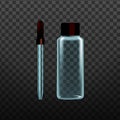 Realistic Laboratory Tool Glass Pipette Vector