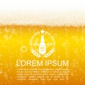 Realistic Lager Beer Closeup Background Royalty Free Stock Photo