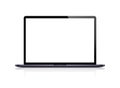 Realistic Laptop front view. Notebook - stock vector