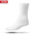 Realistic layout of white socks. A simple example.