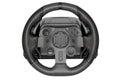 Realistic steering wheel with mosaic seamless pattern on white background