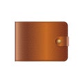 Realistic leather wallet Royalty Free Stock Photo