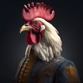 Realistic lifelike rooster 