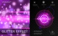 Realistic Light Effects Purple Template