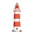 Realistic Lighthouse Illustration Royalty Free Stock Photo