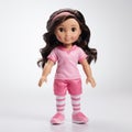Realistic Linda Doll In Pink Soccer Uniform With Dark Hair