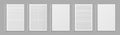 Realistic line notobooks. Blank padded sketchbook with dots and lines for writing vector templates