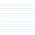 Realistic lined notepapers with blank space
