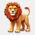 Realistic Lion Sticker With Creative Commons Attribution - 2d Game Art