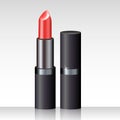 Realistic lipstick red