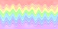 Realistic liquid paint in colors of rainbow. Horizontal background in colorful bright fluid