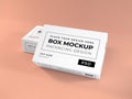 Realistic Long Box Packaging Mockup Template