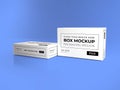 Realistic Long Box Packaging Mockup Template