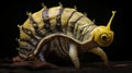 Realistic looking alien lifeform snail creature xenomorph with dramatic lighting