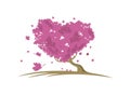 Love maple tree design vector