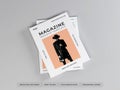 Realistic Magazine 3D Mockup Scene