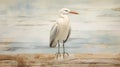 Realistic Marine Painting: Trompe-l\'oeil Seabird On Santana 525