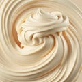 Realistic mayonnaise background. AI render