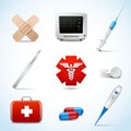 Realistic medical icons