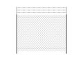 Realistic metal chain link fence Royalty Free Stock Photo