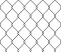 Realistic metal wire chain link fence seamless pattern. Steel lattice with rhombus, diamond shape. Grid fence background Royalty Free Stock Photo