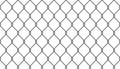 Realistic metal wire chain link fence seamless pattern. Steel lattice with rhombus, diamond shape. Grid fence background Royalty Free Stock Photo