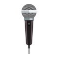 Realistic Microphone for Karaoke with flat color style design.