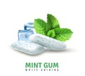 Realistic Mint Gum Royalty Free Stock Photo
